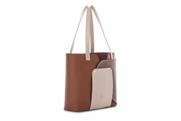 Lucky Bees Bolso Tote en Tan y Mink